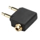thumbnail image 3 of Adaptador de audio Jack de 3,5 mm para auriculares de viaje en avión (5 piezas), 3 of 7