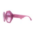 thumbnail image 4 of Womens Octagonal Mod Classy Thick Plastic Sunglasses All Purple, 4 of 4