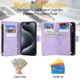 thumbnail image 5 of Phone Case Wallet Case for Samsung S9 PU Leather Magnetic Handbag Zipper Pocket Card Slots, 5 of 5