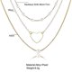 thumbnail image 4 of Ladies Fashion Pendant Necklace Multilayer Necklace Pearl Heart Three Layer Necklace Simple Handmade Jewelry, 4 of 5