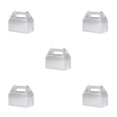 thumbnail image 2 of Maytalsory 1/2/3/5 Portable Cake Storage Box Party Boxes Large Capacity Food Snacks Gifts Packaging Case Egg Pastry Restaurant Silver 5PCS, 2 of 6
