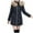 Black, variant on WRKEKC Winter Coats for Women Mid Length Hooded Puffer Jacket with Faux Fur Trim Warm Winter Outerwear Coat for Women Casual Wear