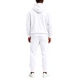 thumbnail image 4 of CCRFTGI Mens 2 Piece Tracksuit Casual Athletic Zipper Long Sleeve Pullover Joggers Fall Fashion Gym Workout Tracksuits White L, 4 of 6