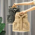thumbnail image 3 of Esaierr Kids Baby Boys Fall Winter Vest Jacke Toddler Thickened Warm Waistcoat Coats Ong Sleeves Light Zipper Winter Sleeveless Jacket,Size 1-6T, 3 of 7