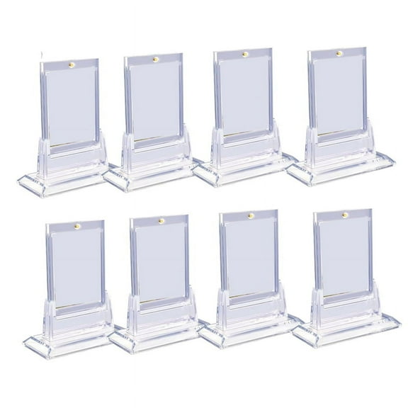 8PCS Magnetic Card Holders for Trading Cards, Card Protector Holders with Acrylic Stands Base for ,Sports Cards