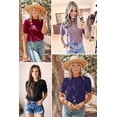 thumbnail image 3 of Top Arach&Cloz Jersey de manga corta para mujer, color negro 2025, 3 of 5