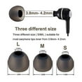 thumbnail image 2 of Earbud Tips Soft Silicone Earbuds Replacement Tips Fit for in-Ear Headphones(Inner Hole from 3.8mm - 4.2mm Earphones) 9 Pairs S/M/L, 2 of 3