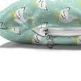 thumbnail image 4 of Animal Print Pet Bed, Themed Goose Cartoon with Polka Dots Print, Chew Resistant Pad for Dogs and Cats Cushion with Removable Cover, 24" x 39", Mint Green Earth Yellow, by Ambesonne, 4 of 4