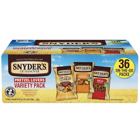 Product Of Snyder'S Of Hanover Pretzel Lovers Variety Pack (36 Ct.) - For Vending Machine, Schools , parties, Retail (Best Way To Store Soft Pretzels)
