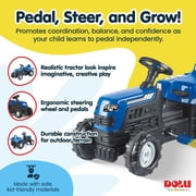 DOLU Ranchero Pedal Tractor - With Horn - Blue