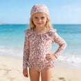 thumbnail image 1 of Girls Swimwear Long Sleeve Backless UPF Beach Bathing Suit for Pool Roleplay1, 1 of 5