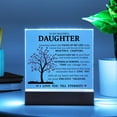 thumbnail image 4 of Daughter Keepsake - Lamp of Love, Unique Birthday Gift for Daughter, Square Led Acrylic Plaque with Meaningful Message on Display, Best Gift Idea for Christmas, Daughter's Love Plaque, Gift from Mom, 4 of 5
