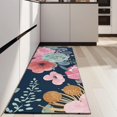 thumbnail image 4 of Pioneer Flower Floral Print Pattern Kitchen Rug Mat,Kitchen Runner Rugs Non Skid Washable,Decorative Kitchen Floor Mats for Kitchen,Sink,Laundry,17"X47", 4 of 5
