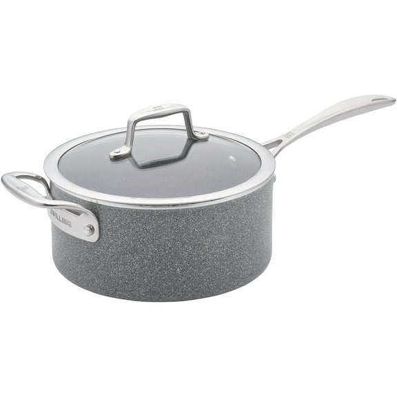 ZWILLING Vitale 4-qt Aluminum Nonstick Saucepan with Handle helper and Lid