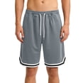 thumbnail image 2 of LWavelet Mens Gym Basketball Shorts with Pockets Quick Dry Lightweight Mesh Athletic Shorts for Workout Running,Dark Gray L, 2 of 6