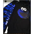 thumbnail image 4 of Sesame Street Cookie Monster Sequin Hoodie Sweatshirt Large, 4 of 6