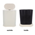 thumbnail image 3 of KONTONTY Restroom Trash Can With Lid Plastic For Home And Hotel Use 1Pack, 3 of 8