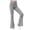 Gray, variant on NAISIBABY Girls Leggings Pants, High Rise Flare Leg Stretchy Kids Yoga Active Pants Gray Size 14T