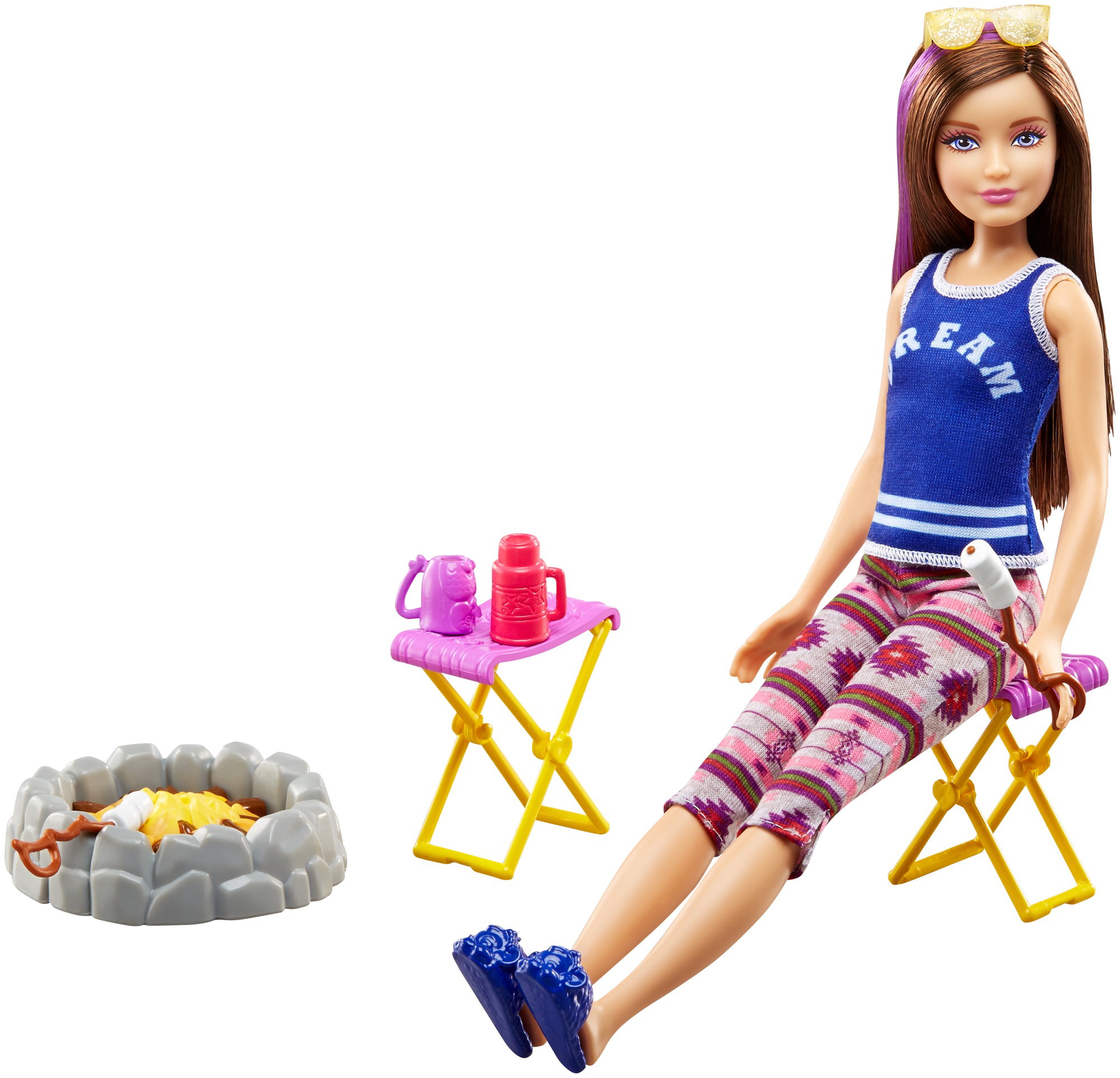 barbie camping doll