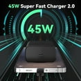 thumbnail image 4 of Cargador Súper Rápido de 45W, Cargador USB C para TeléfonoTipo C, Bloque de Carga Rápida con Cable de Carga de 6.6 Pies para Samsung Galaxy S25 Ultra/S25+/S24 Ultra/S24+/S23 Ultra/S23+/S22 Ultra/S22+, 4 of 7