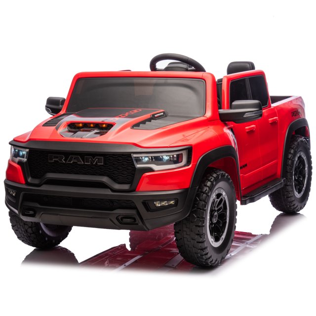 VOLTZ TOYS RAM RHO 1500 Licensed 24V 2 Seater Ride-On Truck High Doors for Kids