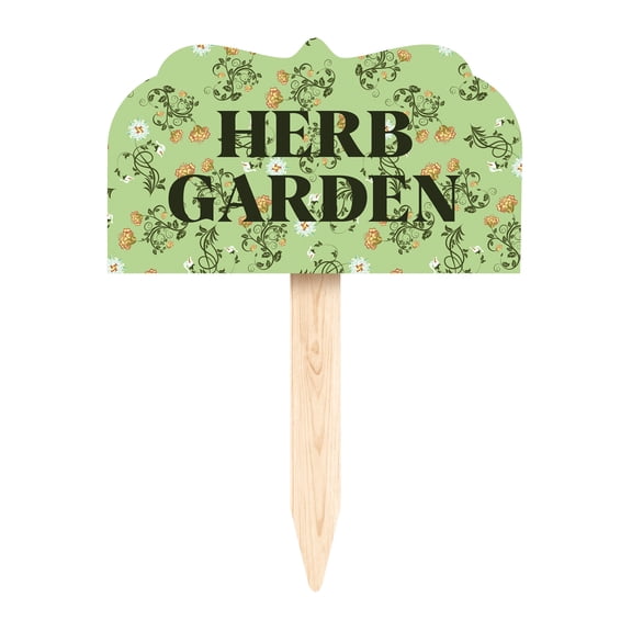 Highland Home Herb Garden Decorative Shaped Garden Stake