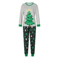 thumbnail image 2 of Meihuid Matching Family Pajamas Sets Christmas PJ's Letter Print Top and Plaid Pants Jammies Sleepwear, 2 of 9