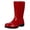 Red, variant on Crestar Mid Calf Rain Boots for Women, Waterproof Rubber Garden Shoes, Starry Blue