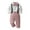 Pink, variant on Godderr Baby Kids Boys Dress Shirt Outfit Sets Toddler Dress Shirt with Bowtie + Suspender Pants Outfit Sets Gentleman Wedding 3PCS Set for 6 Months-12 Years
