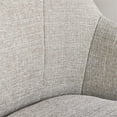 thumbnail image 3 of Home Square 2 Piece Swivel Linen Office Chair Set in Light Gray, 3 of 11