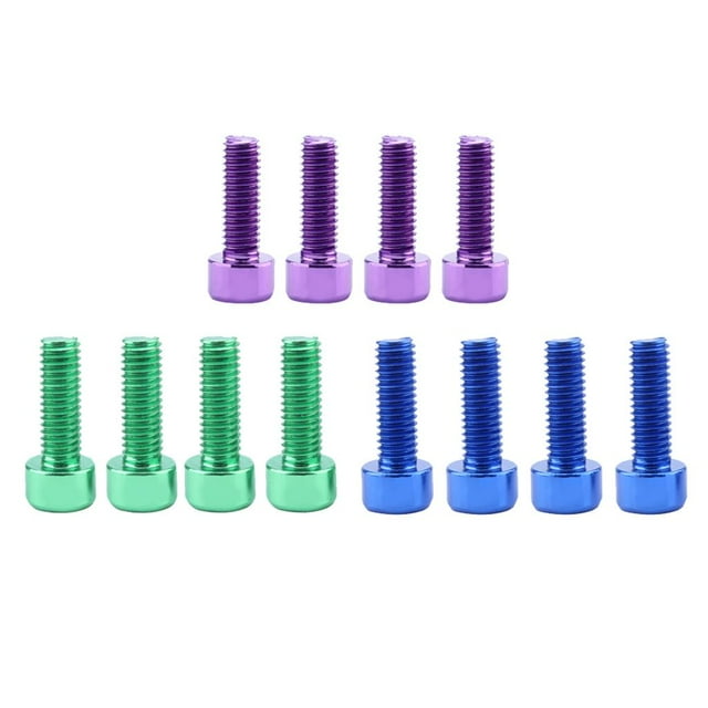 Paquete soportes ligeros para porta de agua para bicicletas, tornillos, accesorios para bicicletas shamjiam Pernos de jaula de botella hexagonal de aleación