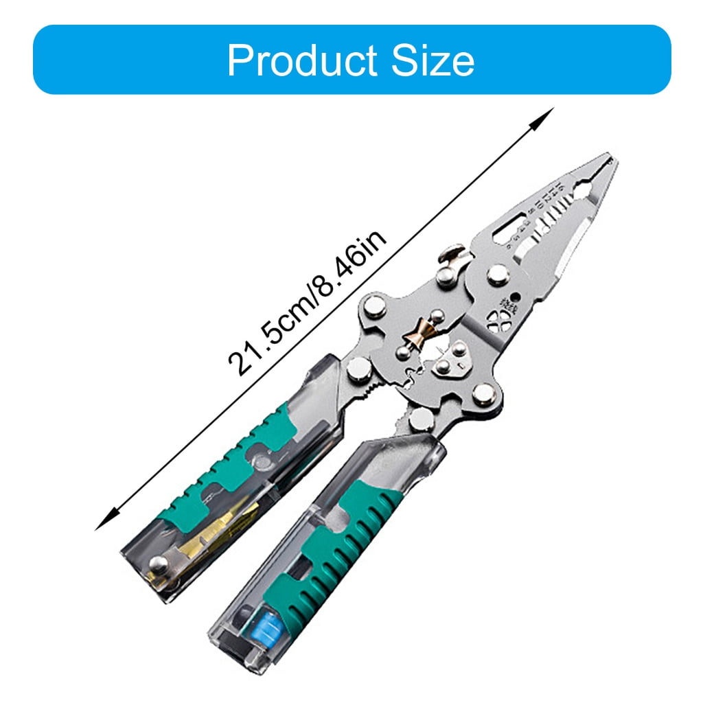 Multifunctional Folding Wire Stripper With Voltage Tester And 5 Rolls Insulation Tape Portable Design For Electrical Repairs
