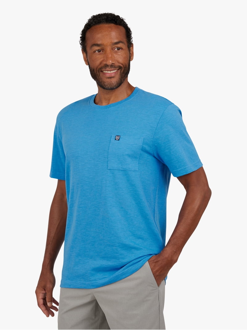 Chaps Men's and Big Men's Seacoast Wash Slub Pocket T-Shirt, Sizes