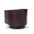 thumbnail image 4 of Turner Brown Top Grain Leather Modern Swivel Chair, 4 of 8