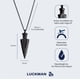 thumbnail image 5 of Collar Hombre de Flecha LUCKMAN, Acero Inoxidable con Baño Oro 18k, Color Plata o Negro, Modelo Lance negro UNITALLA, 5 of 6