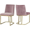 thumbnail image 1 of Pemberly Row Contemporary Pink Velvet Dining Chair (Set of 2), 1 of 5