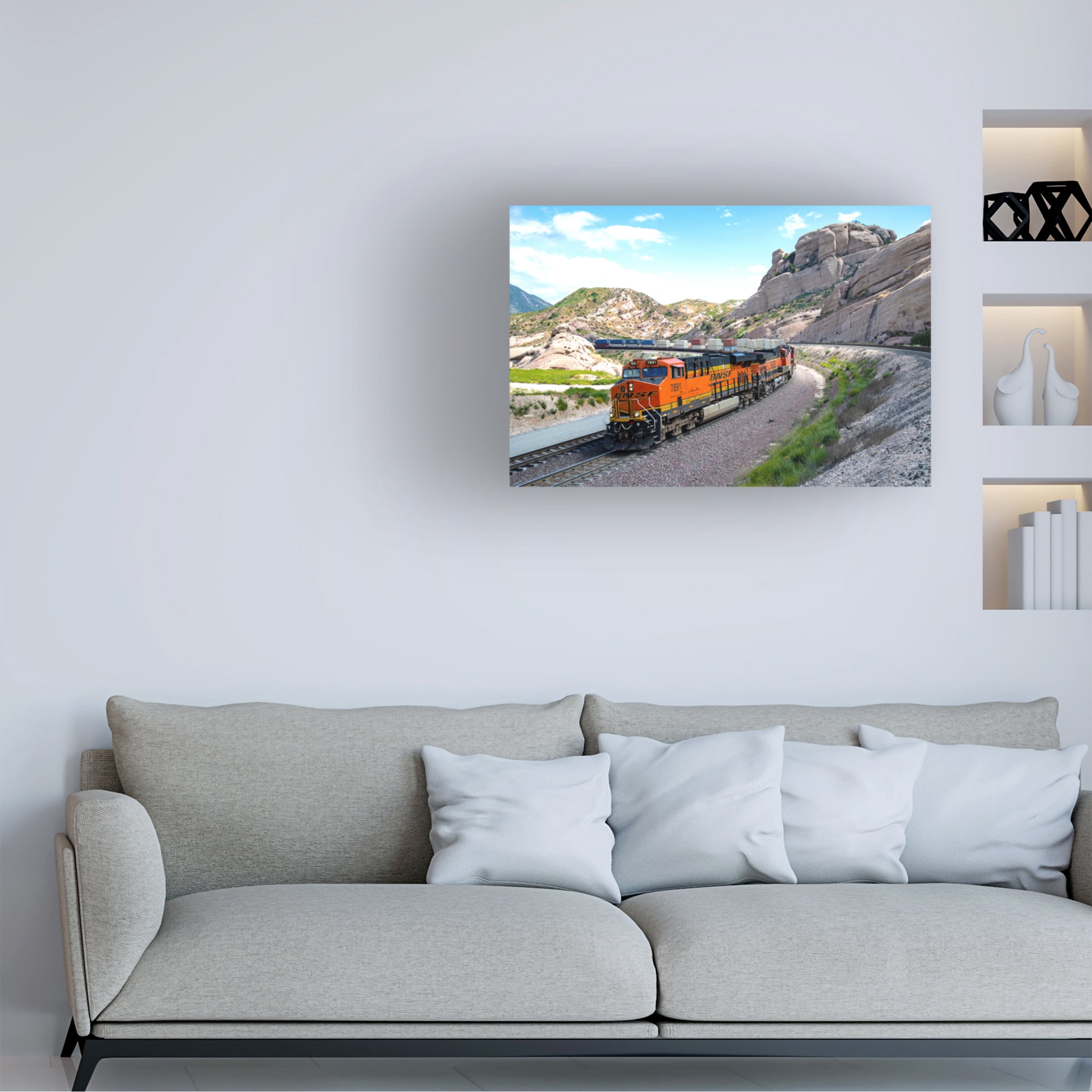 Robert Michaud 'Cajon Pass Sullivans Curve' Canvas Art