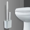 thumbnail image 4 of Wikyostar-Juego de escobillas de inodoro con soporte para colgar en la pared, cerdas de silicona TPR, cepillos para Herramientas de limpieza de suelo, accesorios de baño, 4 of 4