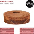 thumbnail image 2 of European Leather Works - Buffalo Belt Blanks 8-10 oz 3-4mm Size: 3.50"x60" 8.9x152.4cm - Vintage Tan Color Full Grain Leather Belt Straps/Strips for Tooling, Holsters, 2 of 8