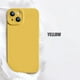 thumbnail image 3 of Funda de silicona líquida de lujo a prueba de golpes color verde mostaza para iPhone 13 12 11 14 Plus 15 16 Pro Max XR XS X 13 Mini cubierta trasera con parachoques, 3 of 5