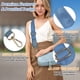 thumbnail image 3 of Sonducket Correa de bolso de PU de estilo clásico para bolsos, reemplazo directo y exquisita correa de bolso de hombro artesanal Bolsas de mensajero y de hombro Azul claro, 3 of 6