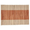 thumbnail image 1 of Saro Lifestyle 228.RU1419B 14 x 19 in. Shimmering Banded Placemats, Rust - Set of 4, 1 of 1