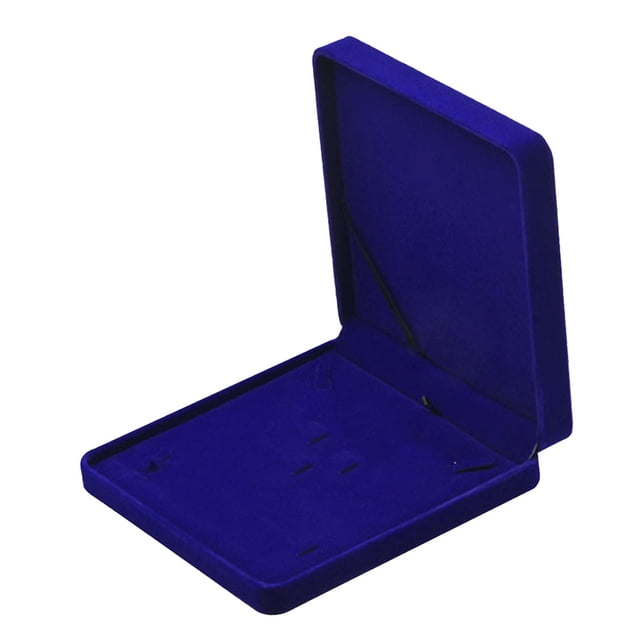 Caja de Joyería de Bandeja de Viaje Caja de Exhibición de Almacenamiento de Colr - Azul Sunnimix Vitrina de collar de terciopelo
