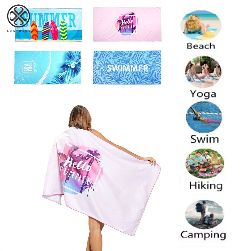 Luxtrada Sand Free Proof Beach Towel Microfiber Pool Towels Beach