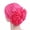 Rose Red, variant on Women Exaggerated Flower Decor Turban Hat Solid Color Elastic Bonnet Beanie Hat Soft Breathable Pullover Hat Streetwear