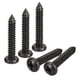 thumbnail image 1 of #12 x 1-1/2" Tornillo autorroscante de cabeza plana Phillips, paquete de 25, tornillo de cabeza redonda de acero inoxidable 304 (negro), 1 of 6