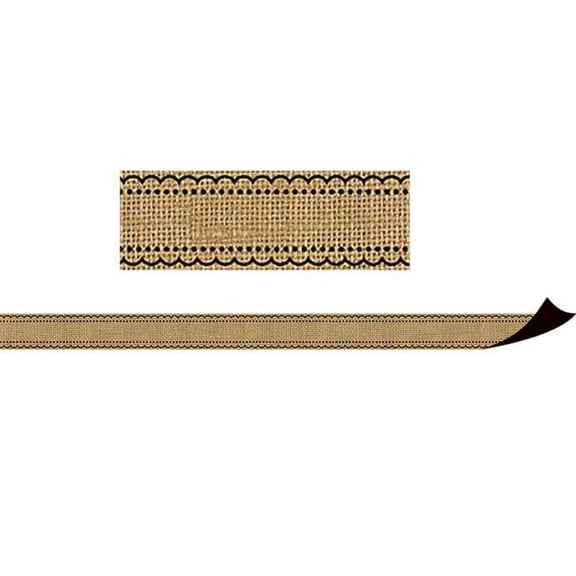 Burlap Magnetic Border - Pack of 3