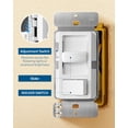 thumbnail image 2 of Interruptor de intensidad DEWENWILS, 600 W, incandescente, 150 W, LED, 120 V, 2 of 7