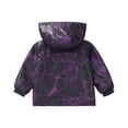 thumbnail image 4 of Eltusu Girls Jackets with Pockets, Windproof Casual Hooded Zip Up Spring Fall Outerwaer Purple Size 12-24 Months, 4 of 7