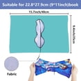 thumbnail image 2 of Turtle Stretchable Book Cover Marine Ocean Animal Blue Cover Washable Reusable Large Nylon Book Sleeve Book Protector Elastic Notebook Wraps for 9x11in Hardcover Books Textbook Gift DIY, 2 of 9